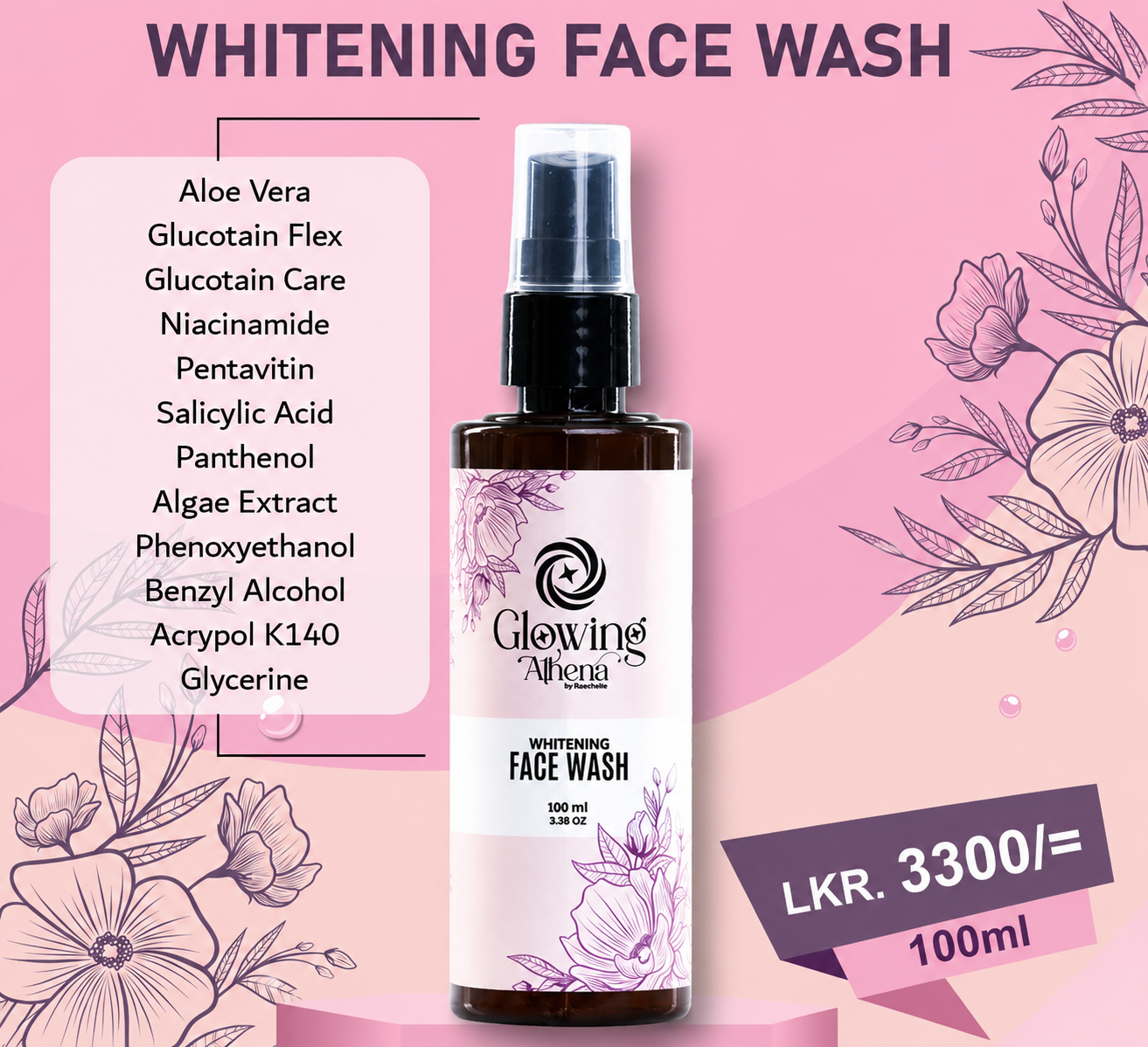 Whitening Face Wash Glowing Athena Whitening Face Wash